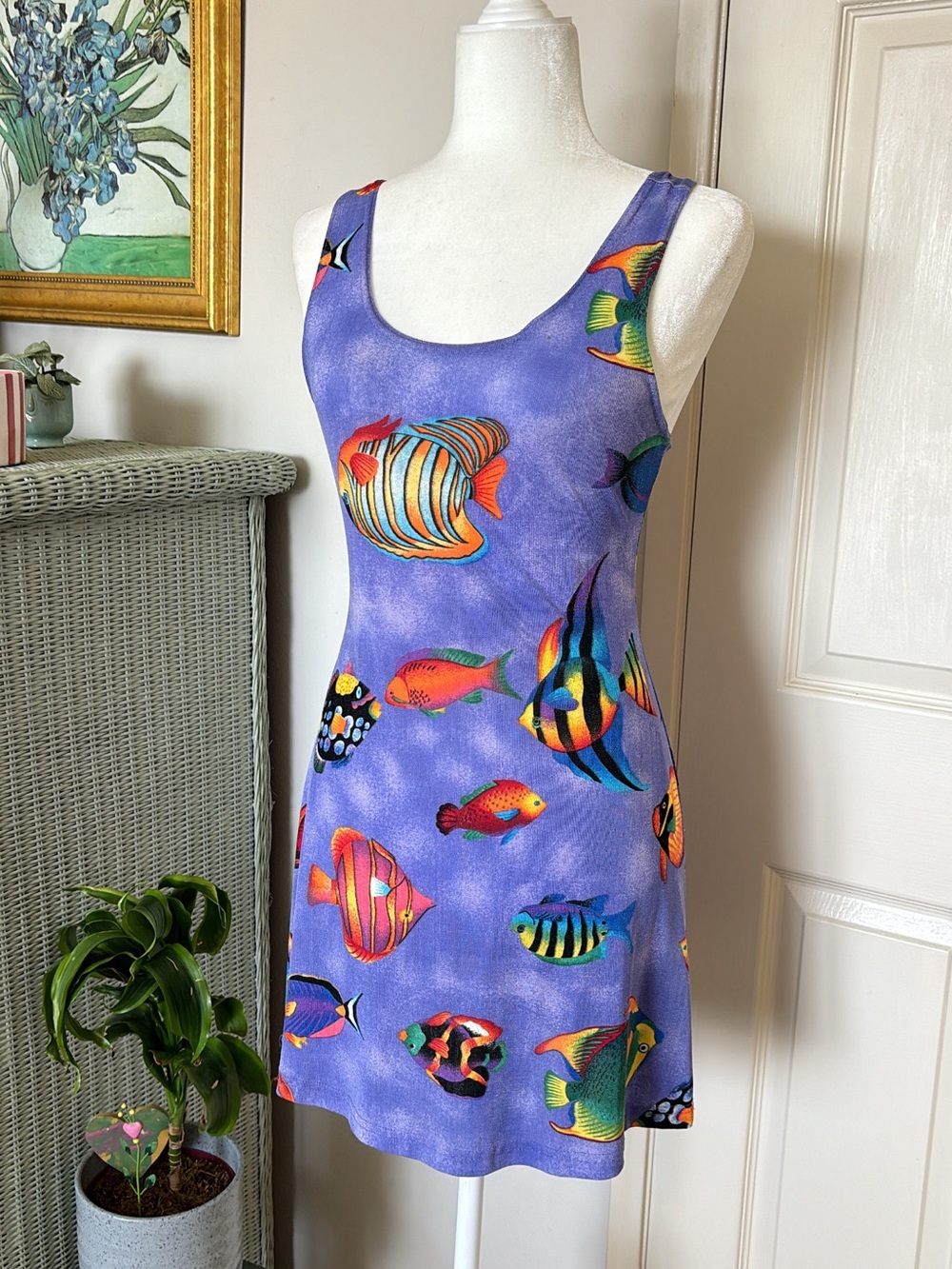 Vintage 90s fish dress